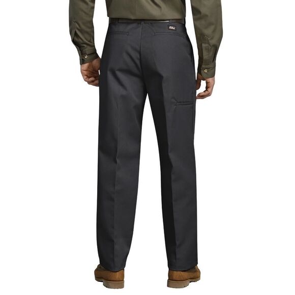 Dickies - Men’s black pleated relaxed fit comfort waist work pants - Picture 2 of 6